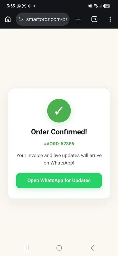 Confirmed!