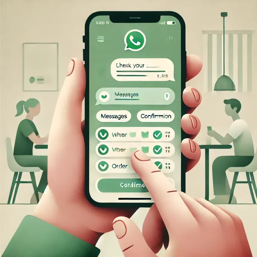 WhatsApp AI ordering conversation